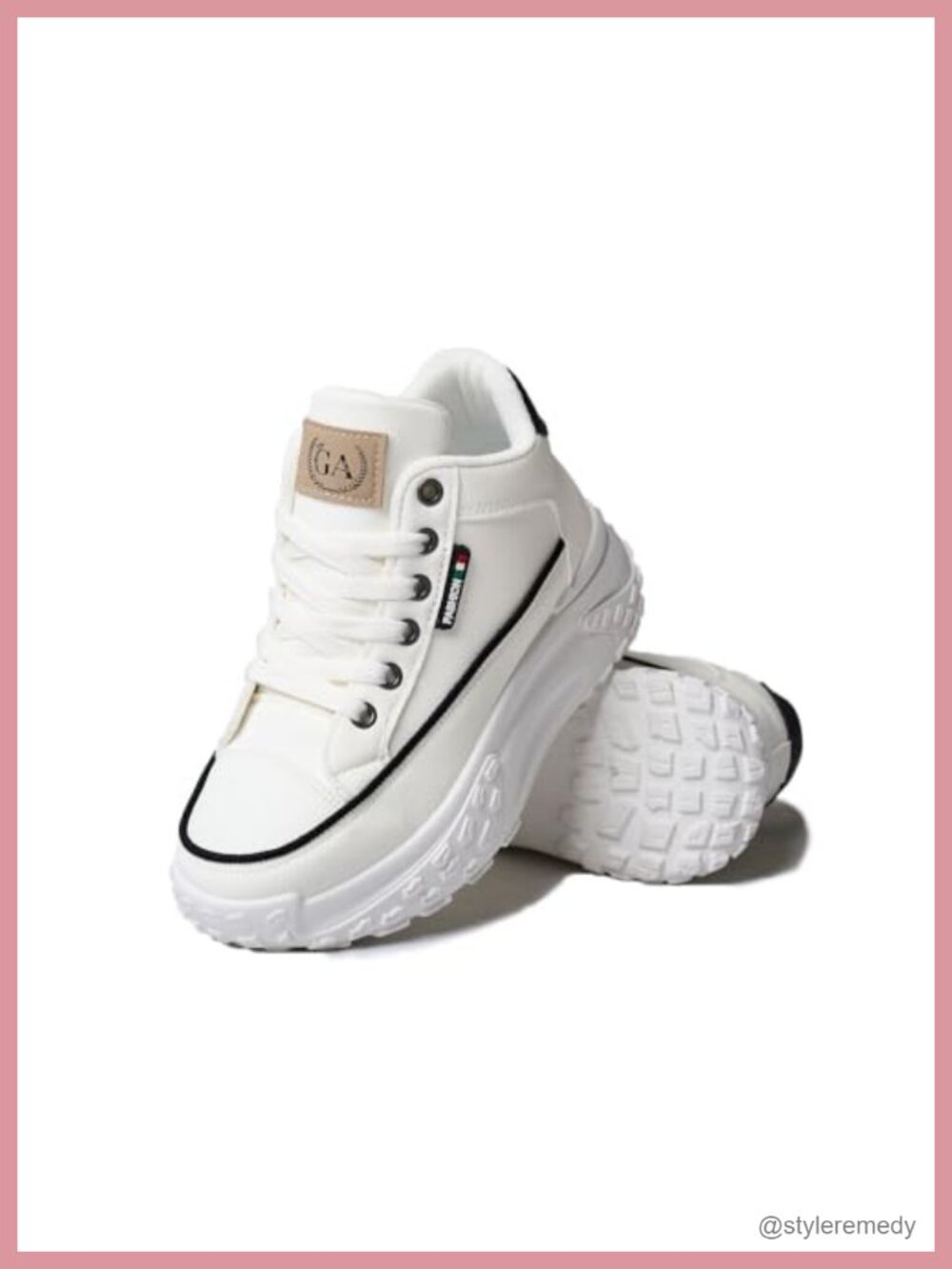 Women's Platform Sneakers Casual Walking Shoes Breathable Artificial Leather